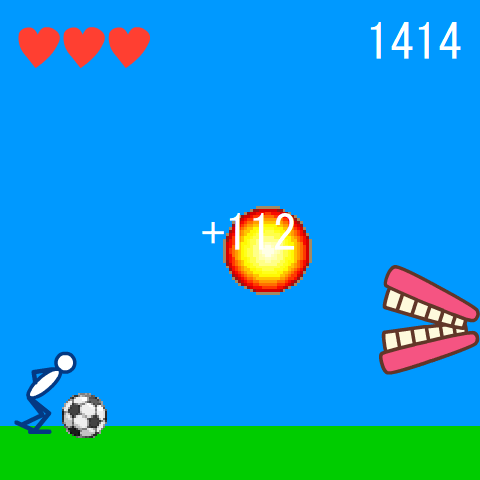 入れ歯サッカー Gameplay