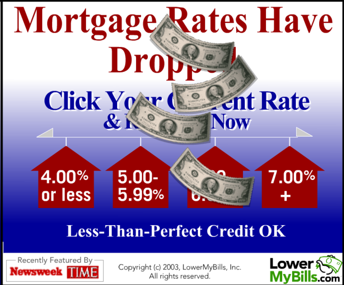 Lower My Bills December 2003 Banner Ads Set 3 (United States) Gameplay
