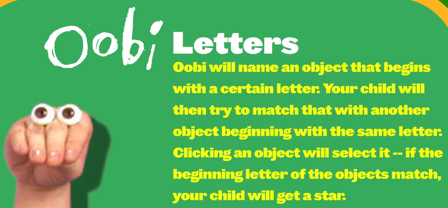 Oobi Letters - Play Online on Flash Museum 🕹️