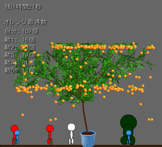 オレンジ争奪ゲーム Gameplay