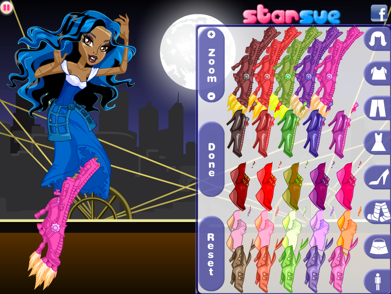 Monster High: Robecca Steam Dress Up Gameplay