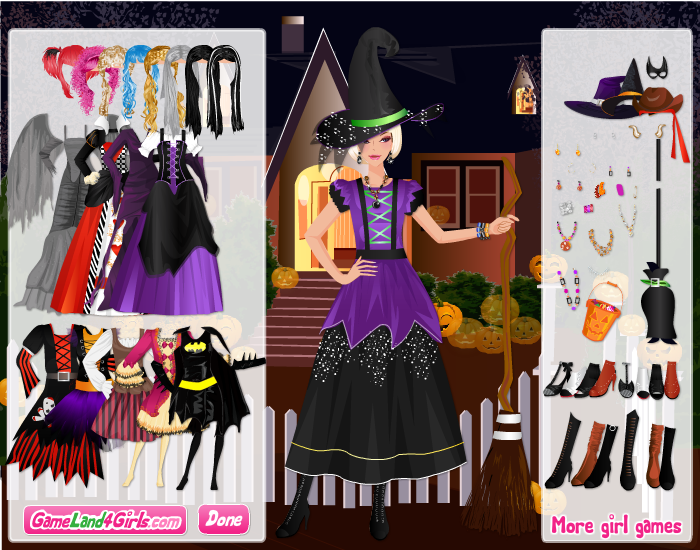 Trick or Treat on Halloween Dress Up Play Online on